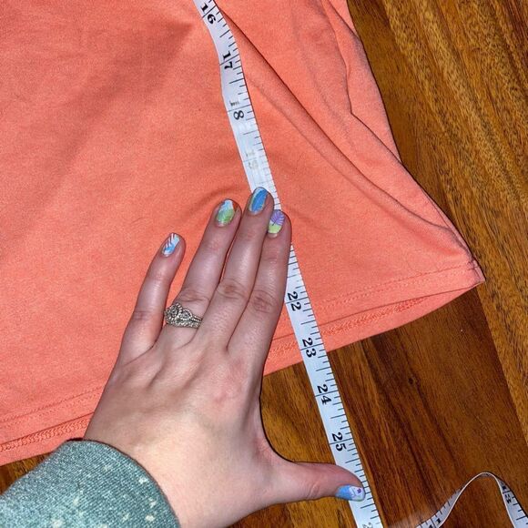 Nike Dri-Fit Pastel Orange V-Neck Tee - Picture 3 of 7